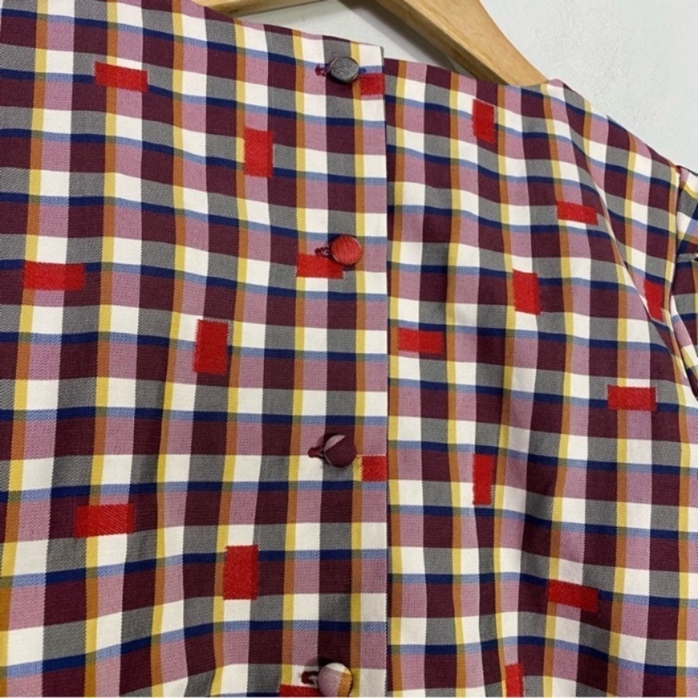 HUNTER BELL Delilah Top Odessa Check Plaid - Picture 11 of 14
